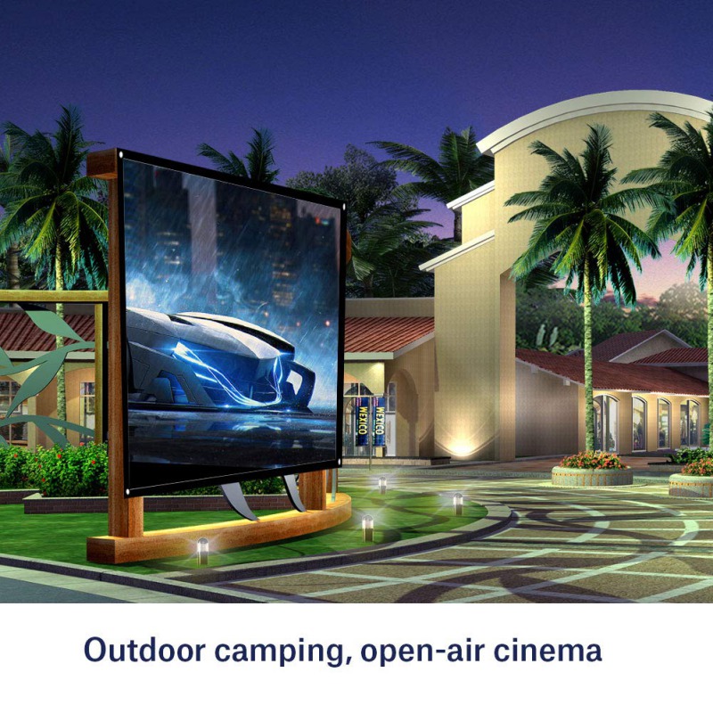 Foldable Portable Projectors Screen 169 HD Outdoor Home 3D Movie